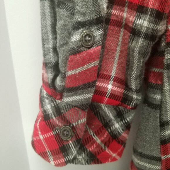 KUT from the Kloth Long Sleeve Plaid Flannel Button Down Shirt - Picture 8 of 13